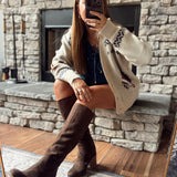 Chocolate Sabrena Knee High Boots