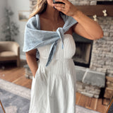 Warm Whirl Pointelle Knitdown Scarf