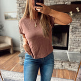 Red Bean Calistoga Knit Tee