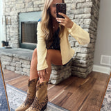 Leopard Sonni Cowboy Booties