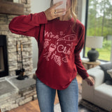 Wine Club Maroon Sweatshirt