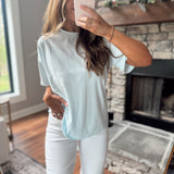 Baby Blue Slouch Club Tee