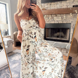 Cream Garden Gala Jumpsuit
