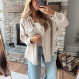 Dark Taupe Callahan Shacket