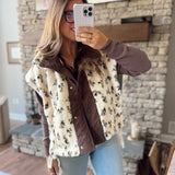Brown Floral Talya Vest