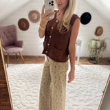 Straw Garden Floral Pants