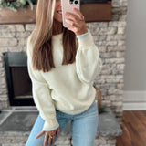 Breath Of Fresh Air Mint Oversized Knit Sweater