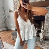 Off White Indy Embroidered Tank Top