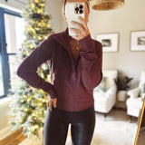 Brave Behavior Cassis Brushed Crop Jacket