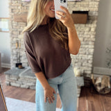 Chocolate Brown Kailey Knit Top