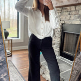 Mica Charcoal Chromatic HR Crop Wide Denim