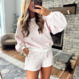 Pink Gingham Market Morning Set