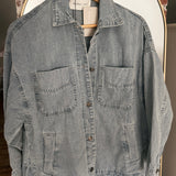 Washed Denim Quarry Chore Utility Jacket