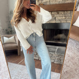 Risen Light Dart Wide Leg Jeans