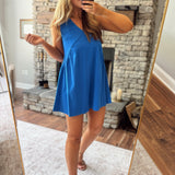 Blue Out & About Mini Dress
