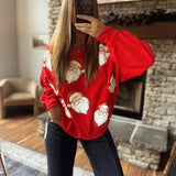 Saint Nick Sequin Oversized Sweatshirt
