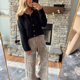 Black Collins Cardigan