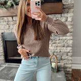 Mocha Lightweight Bailey Sweater