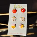 Apple Teacher Trio Earring Set IN STORE