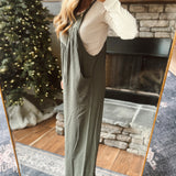 Olive Button Sling Jumpsuit