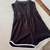 Black Catch Me Moving Romper