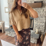 Taupe Mariselle Sweater Top