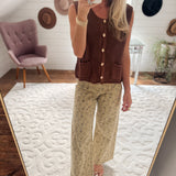 Straw Garden Floral Pants