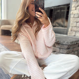 Pink Mini Stripe Piper Knit Cardigan