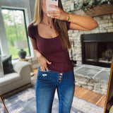 Fig Raven Seamless Square Neck Top