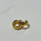 Gold Celestial Hoop Earrings