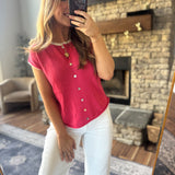 Red Simple Joy Top