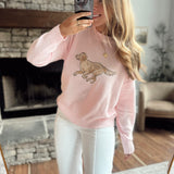 Light Pink Tail Waggin' Sweater