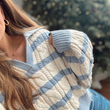 Newport Collar Cropped Sweater