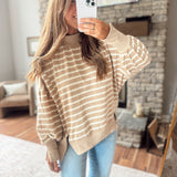 Taupe & Cream Breely Sweatshirt