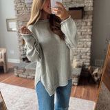 Light Olive Tully Sweater
