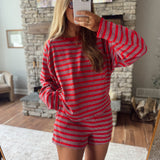 Red & Navy Malia Top