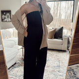 Alexis Mocha Oversized Gauze Button-Up