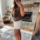 Brown Seabrook Stripe Shorts