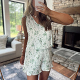 Garden Glimmer Linen Tank