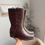 Dark Brown Demi Boots