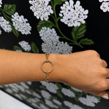 Gold Open Circle Bracelet