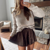 Chocolate Kiss & Tell Mini Skort