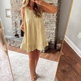 Light Olive Cassian Mini Dress