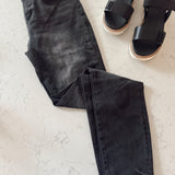 Mica Black HR Ankle Skinny Denim
