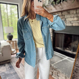 Risen Light Shirring Sleeve Top