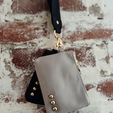 Black/Grey Dolly Dual Pouch Wristlet IN STORE