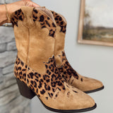 Leopard Sonni Cowboy Booties