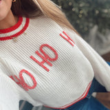 Cream Santa's Giggle Sweater