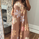 Hippie Vibes Floral Wide Leg Jumpsuit