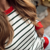 Merry Blend Striped Pullover